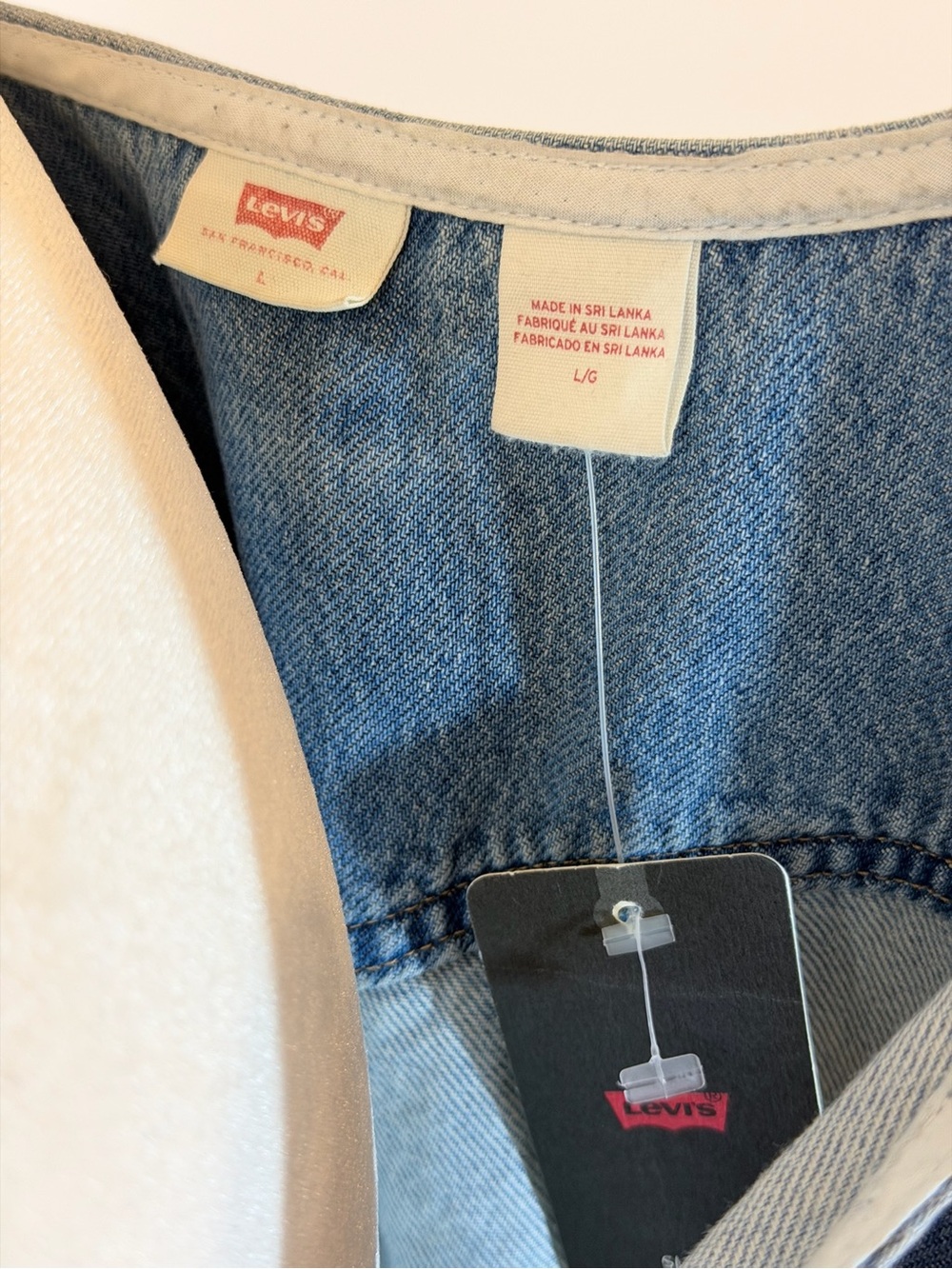 Levi's Blue Denim Button-Front Mini Dress - Picture 2 of 7